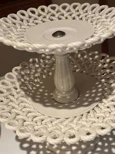 lot 263 image: Decorative tiered serving trays