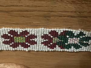 lot 306 image: Native American bead art and mini drum