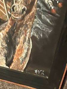 lot 320 image: Framed signed native American print 20x24