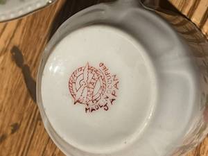 lot 333 image: Made and occupied japan saucer and cup set