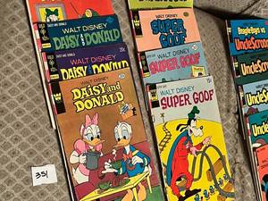 lot 351 image: 22 early 1970s- to early 1980s Comic Books including Super Scroog, Daisy and Donald, and Super Goof