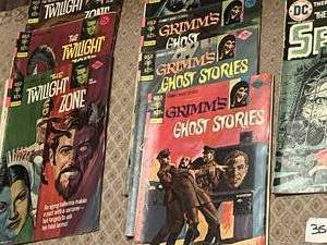 lot 354 image: 15 1970s Comic Books, Twilight Zone, Grimms Ghost Stories, House of Secrets and more.