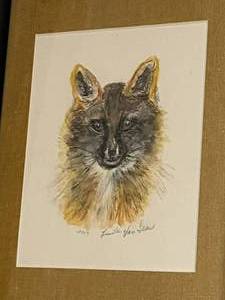 lot 412 image: Linda Van Lear original signed and framed artwork.