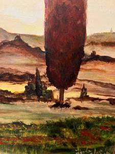 lot 425 image: Linda Van Lear Original Framed and Signed Painting 26x29