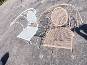 Pair of Vintage Metal Outdoor Chairs