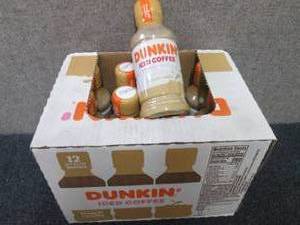 lot 55 image: 12- 13.7 oz Bottles Dunkin French ...