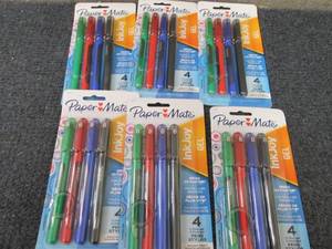 lot 62 image: 6- 4pks PaperMate InkJoy Gel Medium...