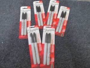 lot 72 image: 6- 2pks Sharpie 30162PP Permanent M...