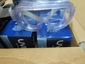 lot 91 image: 9 Univex Safety Goggles...