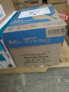 lot 164 image: Case of 2500 sheets Quill 11x17 inc...
