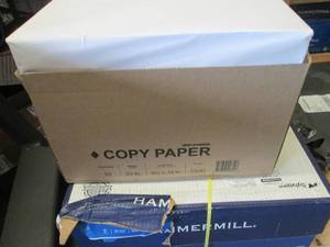 lot 188 image: Case of 2500 sheets 8.5x14 inch Cop...