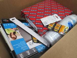 lot 193 image: Box of Assorted Office Supplies...