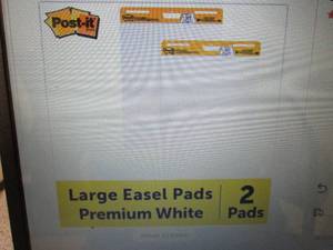 lot 215 image: 2pk 3M(Tm) Easel Pad White (25 X 3...