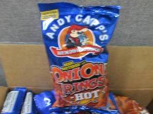 lot 225 image: Box of 12- 2 oz Bags Andy Capps Ho...