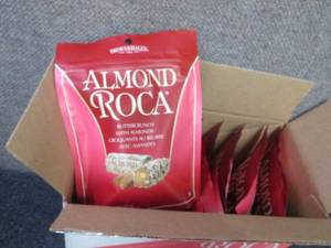 lot 253 image: 8- 4.5 oz pks Roca Buttercrunch Tof...
