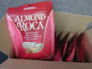 lot 255 image: 8- 4.5 oz pks Roca Buttercrunch Tof...