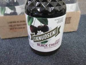 lot 260 image: 5- 32 oz Bottles Knudsen Black Cher...