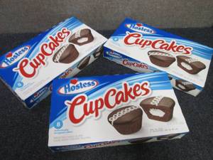 lot 269 image: 3- 12.7 oz Boxes Hostess Cupcakes...