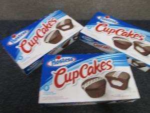 lot 271 image: 3- 12.7 oz Boxes Hostess Cupcakes...