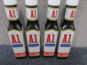 lot 282 image: 4- 5oz Bottles A1 Original Sauce in...