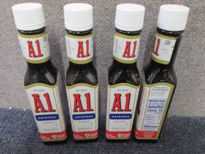 lot 285 image: 4- 5oz Bottles A1 Original Sauce in...