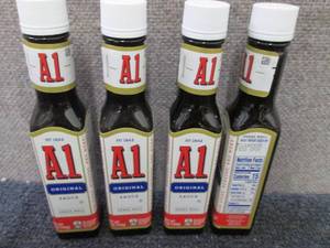 lot 286 image: 4- 5oz Bottles A1 Original Sauce in...