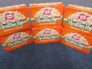 lot 319 image: 6- 3pks Jolly Time Healthy Pop Micr...