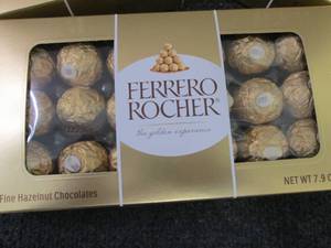 lot 326 image: 3- 7.9 oz Ferrero Rocher Hazelnut C...