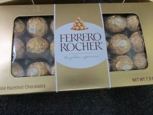 lot 327 image: 3- 7.9 oz Ferrero Rocher Hazelnut C...