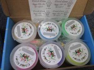 lot 361 image: 2- 6 Pack Cloud Slime Kit, with Pea...