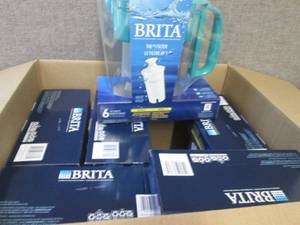 lot 364 image: Lot of 6 Brita Water Filter Pitcher...