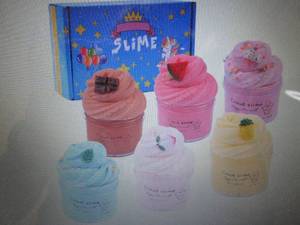 lot 392 image: 2- 6 Pack Cloud Slime Kit, with Pea...