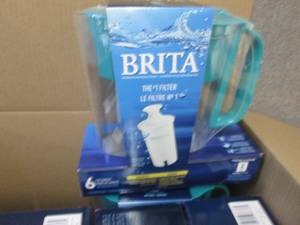 lot 396 image: Lot of 6 Brita Water Filter Pitcher...