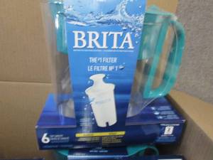 lot 397 image: Lot of 6 Brita Water Filter Pitcher...