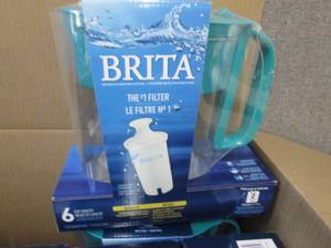 lot 398 image: Lot of 6 Brita Water Filter Pitcher...