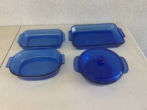 Blue Pyrex & Anchor