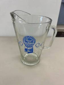 Pabst Blue Ribbon Glass Pitcher