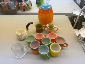 Fire King Mugs, Flintstones Mug, Cookie Jar