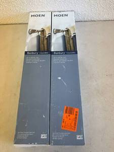 2 New Moen 24 Double Towel Bars - Brushed Nickel