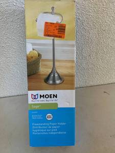 New Moen Freestanding Paper Holder - Brushed Nickel