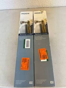 2 New Moen 24 Double Towel Bars - Brushed Nickel
