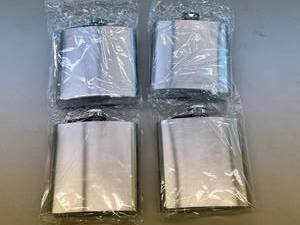 4 New Stainless Steel Flasks
