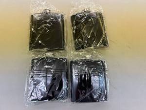 4 New Black Flasks