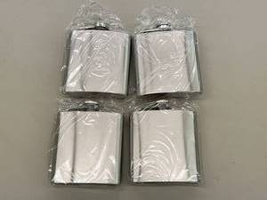 4 New Stainless Steel Flasks