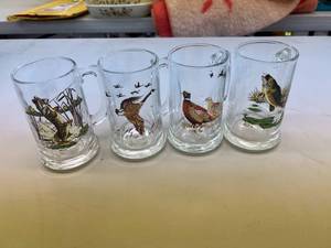 4 NOS Schmidt Beer Wildlife Mugs