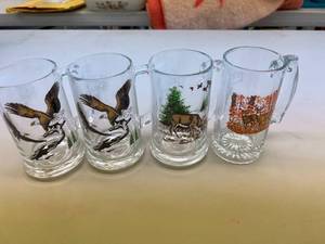 4 NOS Schmidt Beer Wildlife Mugs