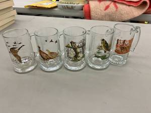 5 NOS Schmidt Beer Wildlife Mugs