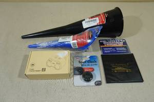 lot 164 image: Assorted Car -2 Core 2 Socket Adapter, Funnel, Spot Clock