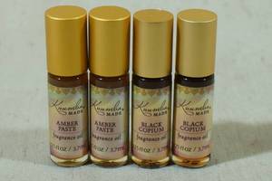 lot 180 image: 4 Kuumba Fragrance Oils -Black Opium & Amber Paste