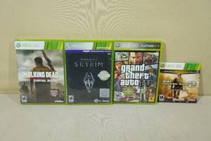 lot 183 image: 4 XBOX 360 Games -GTA IV, COD, Skyrim, Walking Dead